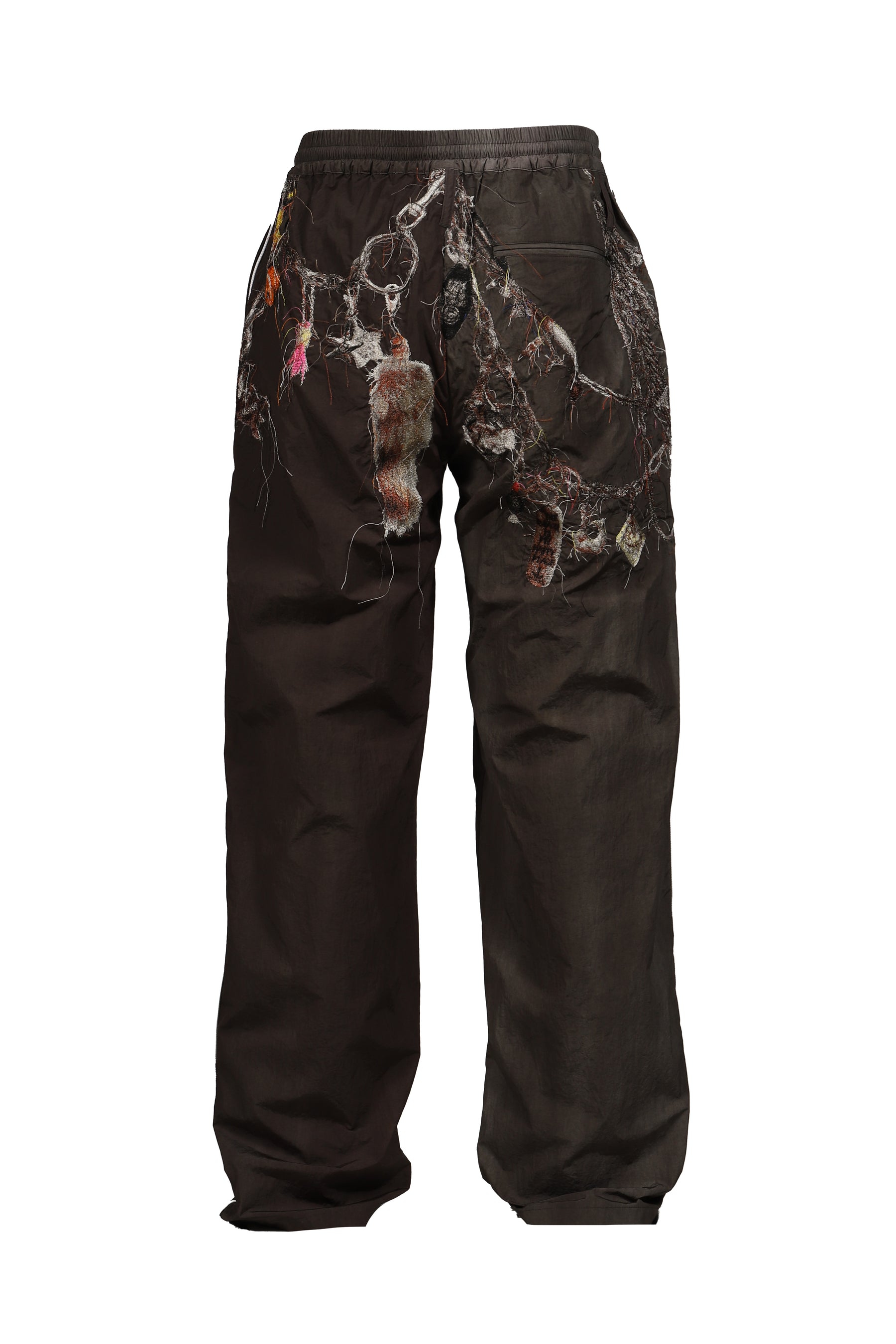 EMBROIDERED CHAIN TRACK PANTS / CHA