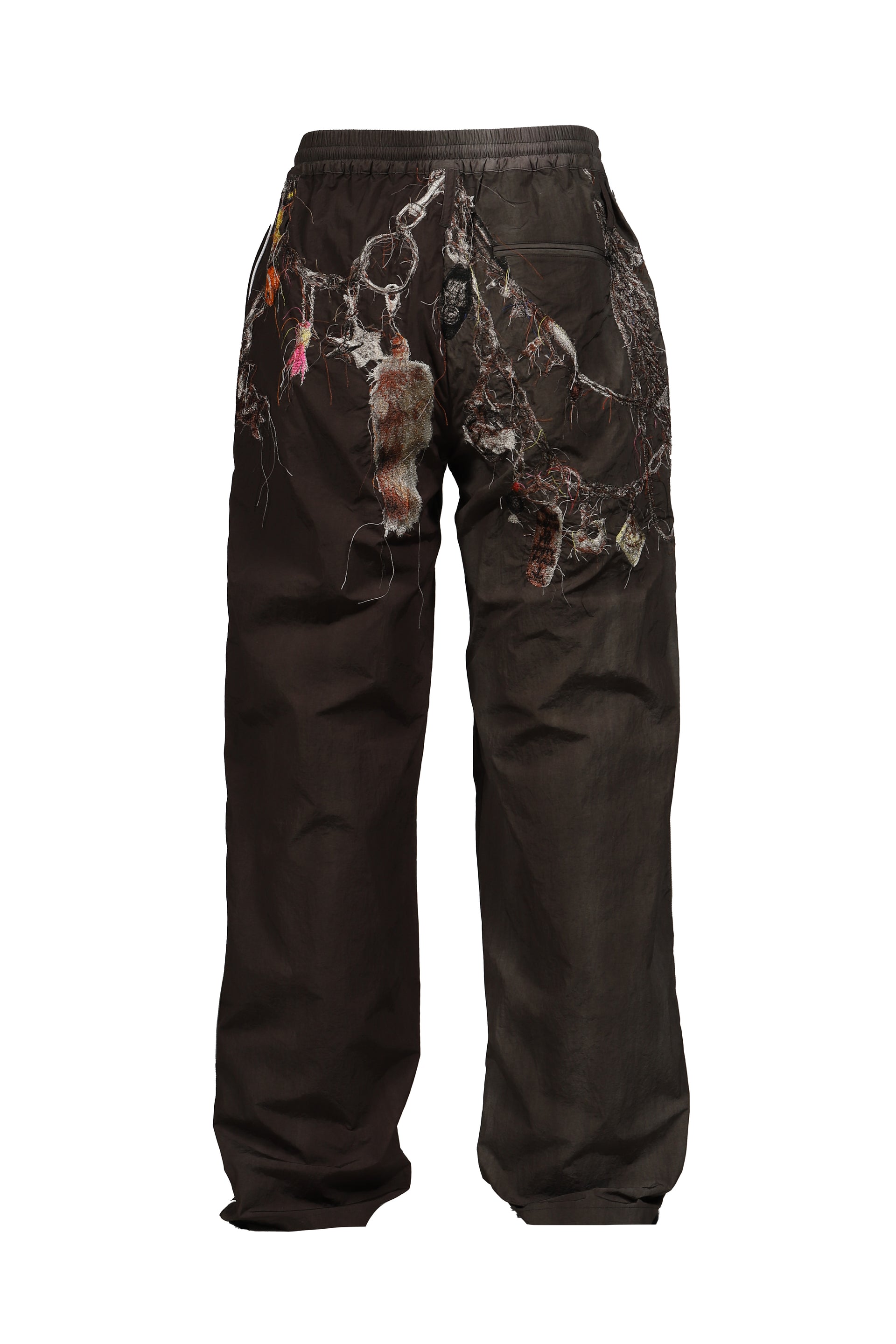 EMBROIDERED CHAIN TRACK PANTS / CHA