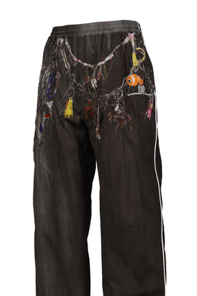 EMBROIDERED CHAIN TRACK PANTS / CHA