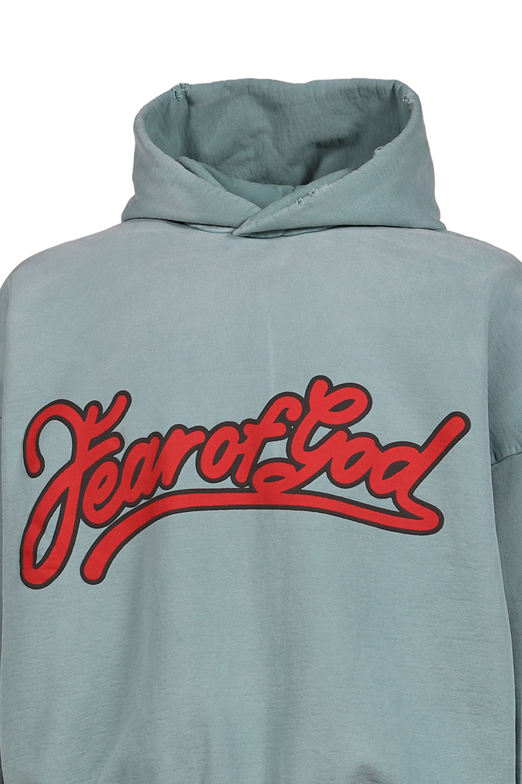"FEAR OF GOD" CLASSIC FIT HOODIE / SKY