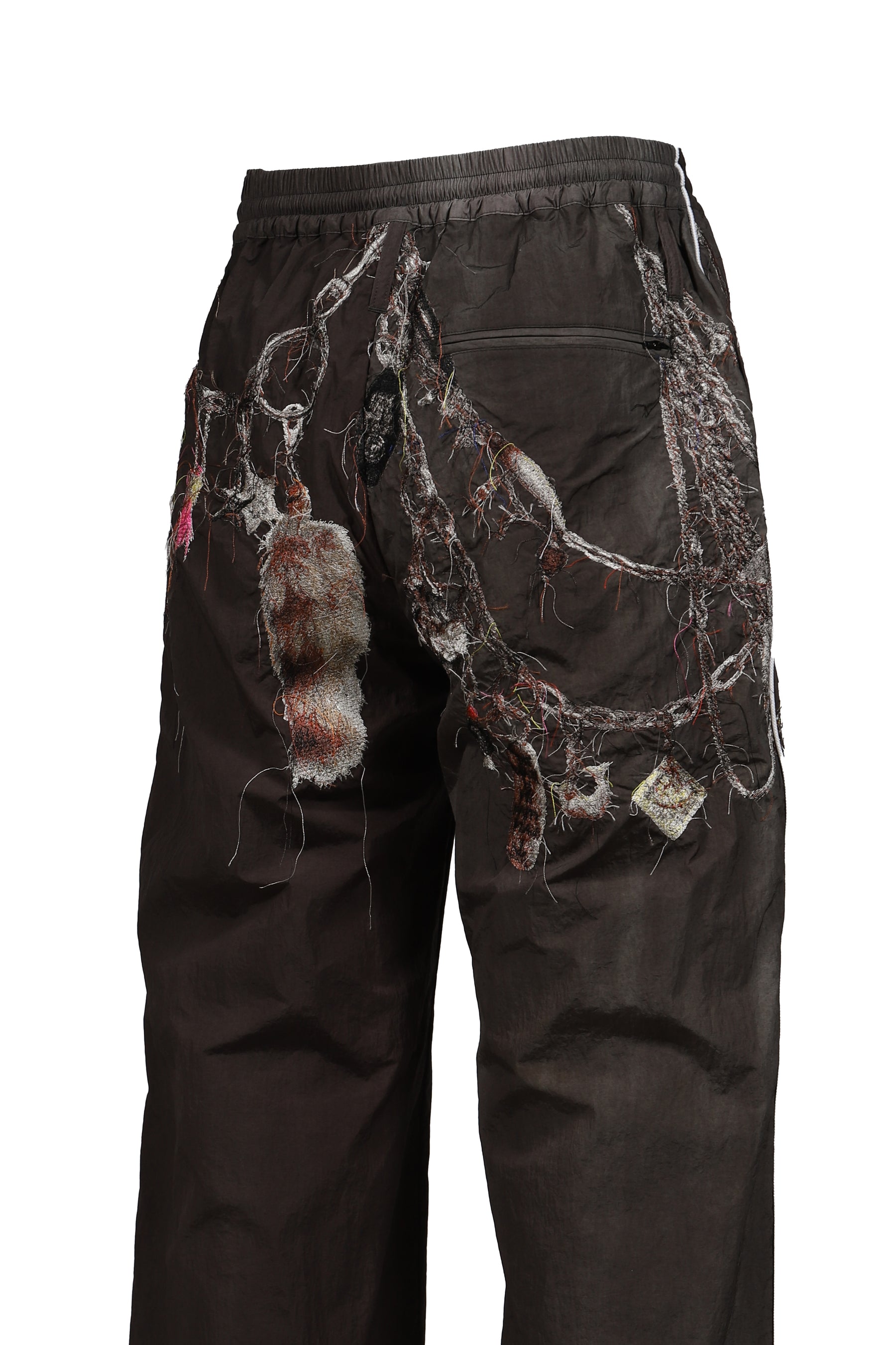 EMBROIDERED CHAIN TRACK PANTS / CHA