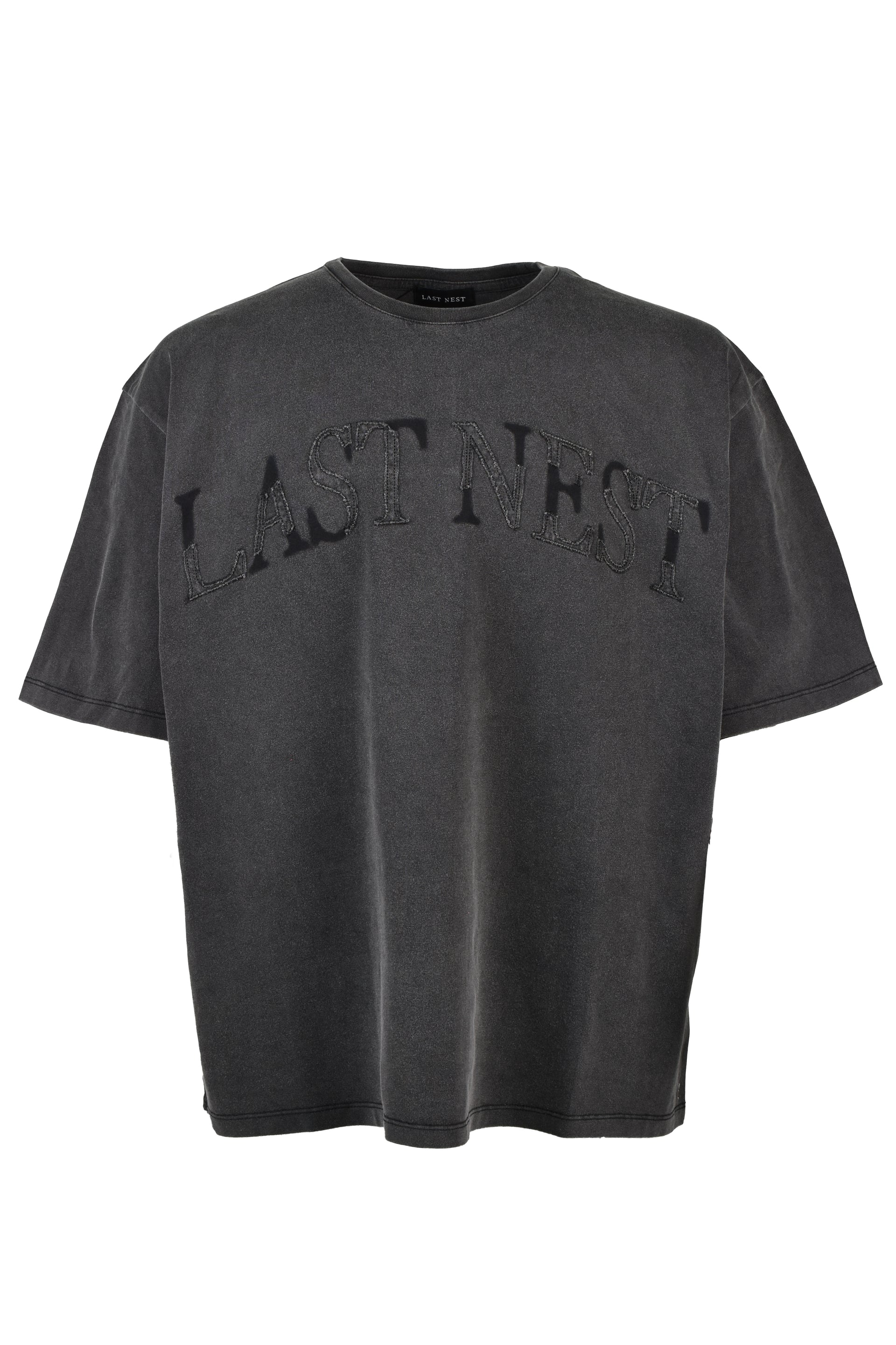 WASHED ARCH LOGO T-SHIRT / VINTAGE BLK