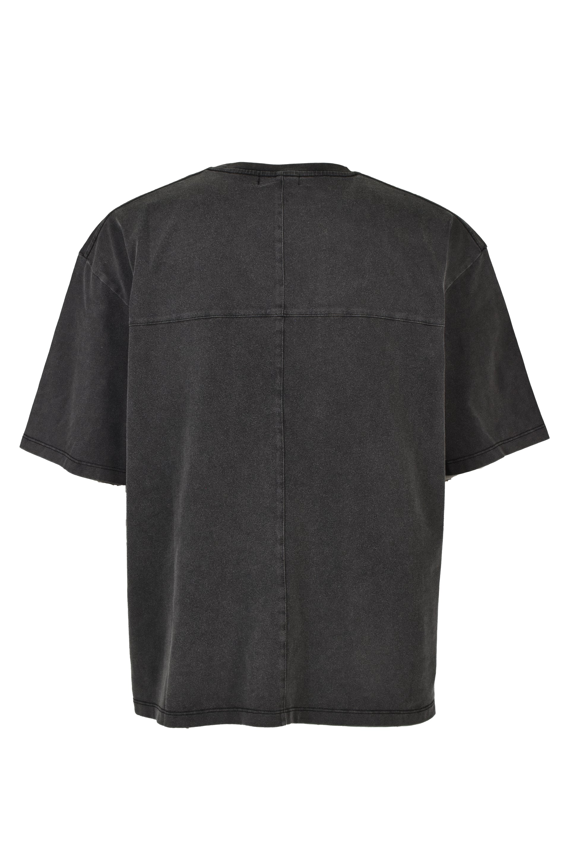 WASHED ARCH LOGO T-SHIRT / VINTAGE BLK