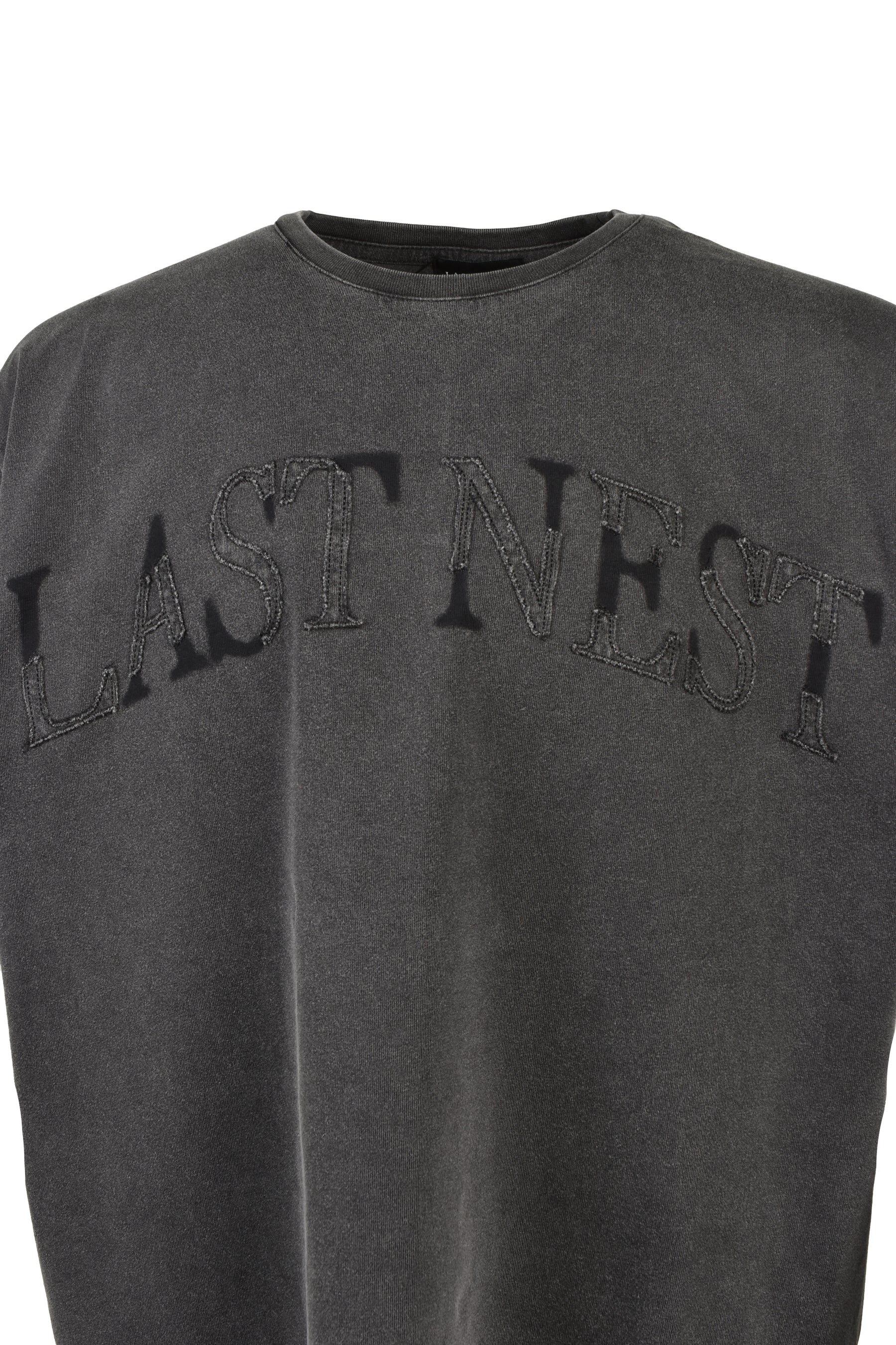 WASHED ARCH LOGO T-SHIRT / VINTAGE BLK