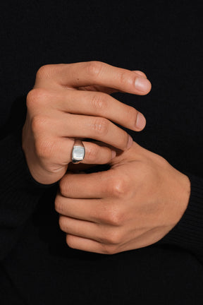 KAY RING WHITE MOP / SIL