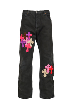 3D CROSS BLACK DENIM / BLK