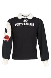RUGBY TEE (UPCYCLED VINTAGE TEE) / BLK