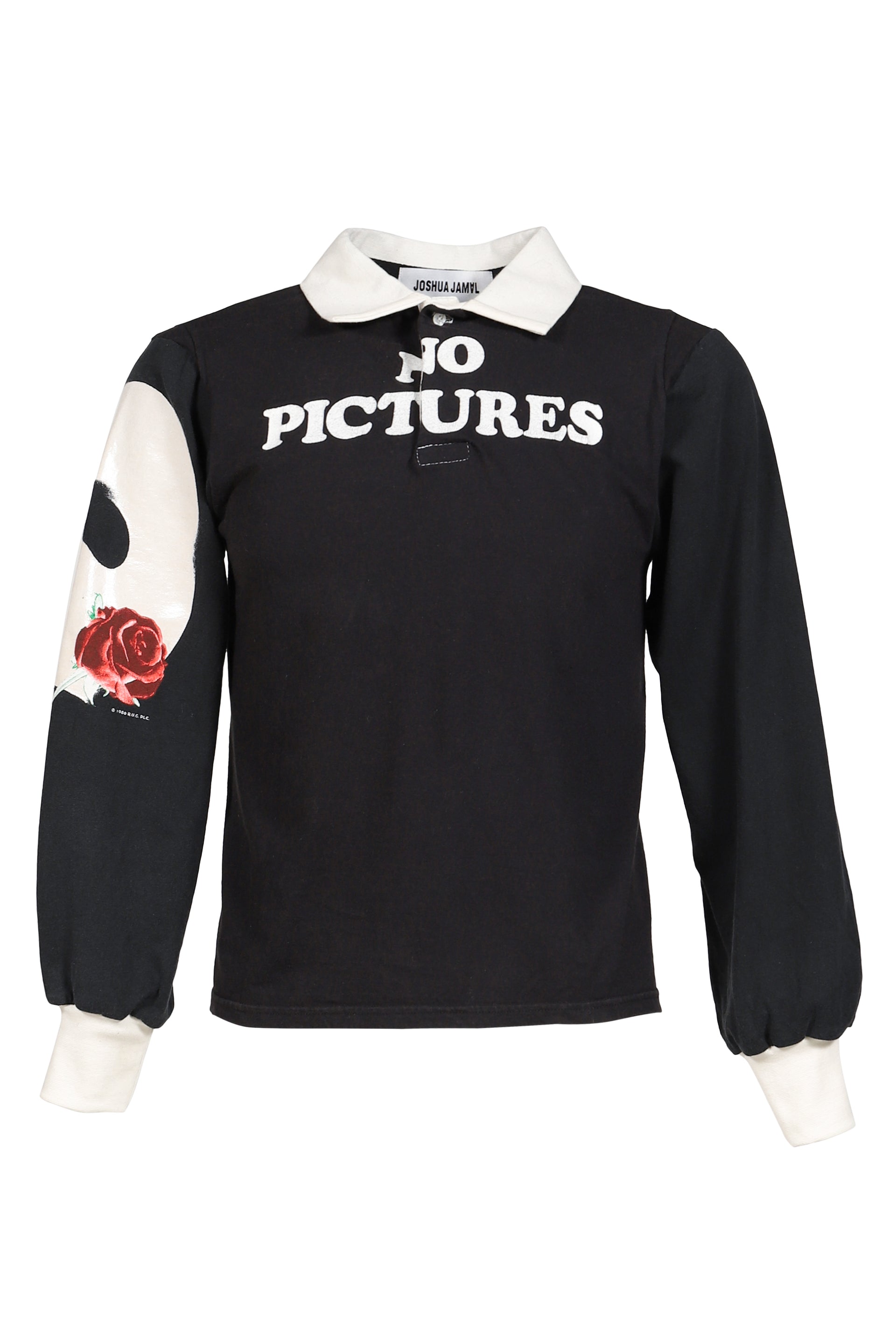 RUGBY TEE (UPCYCLED VINTAGE TEE) / BLK