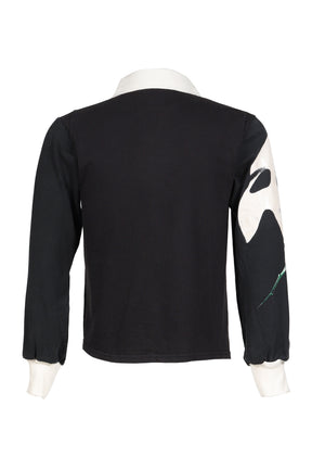 RUGBY TEE (UPCYCLED VINTAGE TEE) / BLK