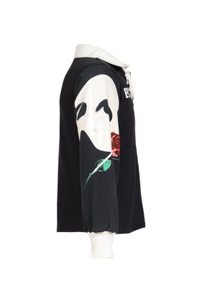 RUGBY TEE (UPCYCLED VINTAGE TEE) / BLK