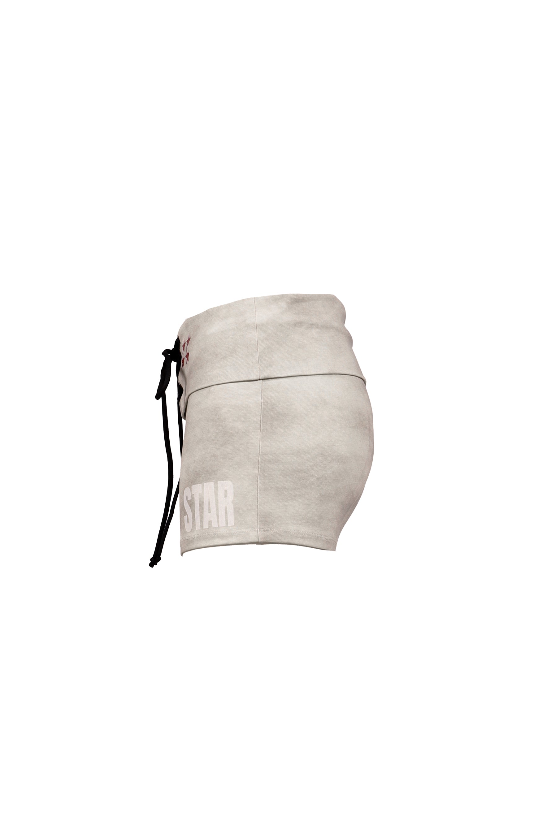DISTRESSED PRINT DRAWSTRING ATHLETIC SHORTS (EXCLUSIVE) / KHA