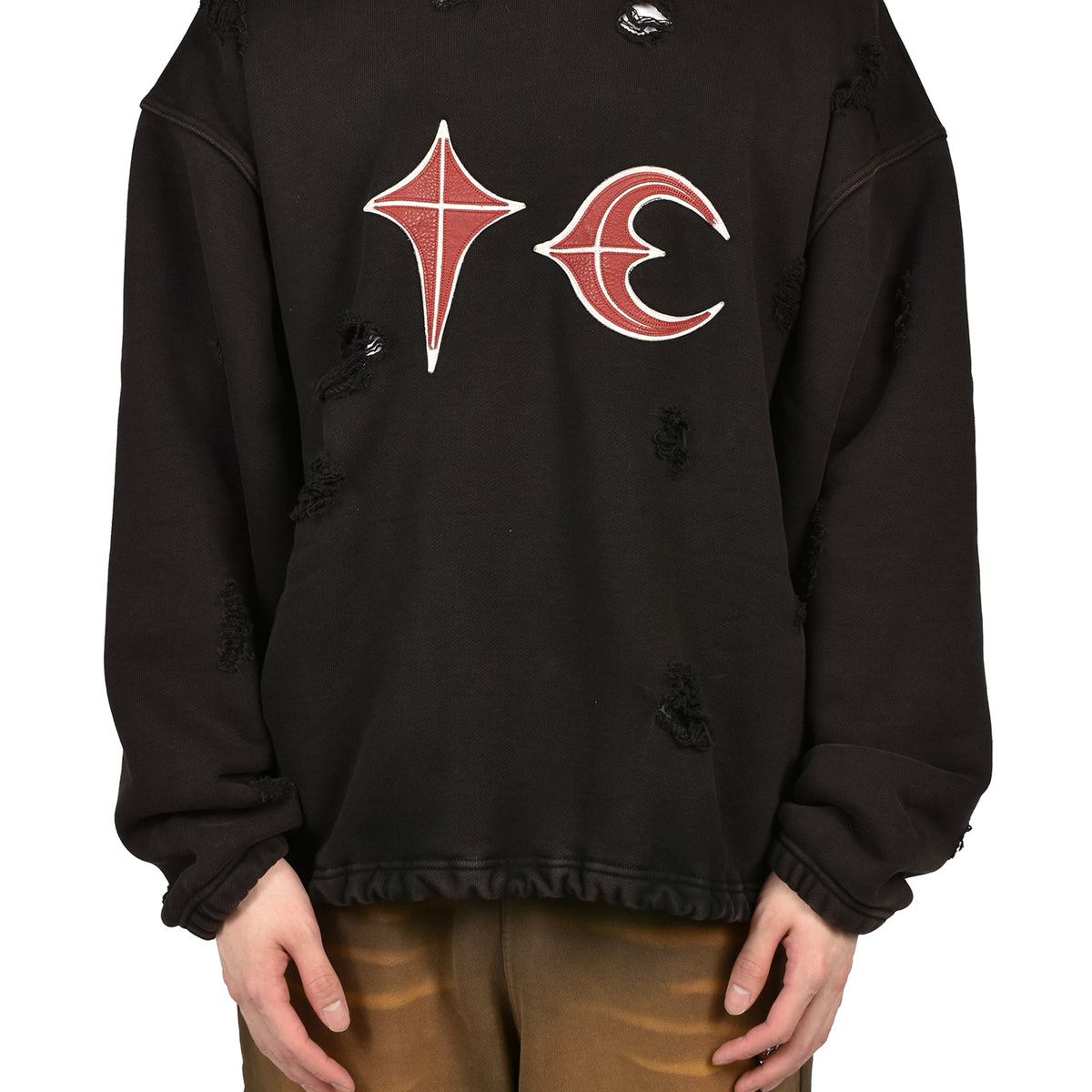 Thug Club SS26 ROCK HOODIE / BLK - NUBIAN