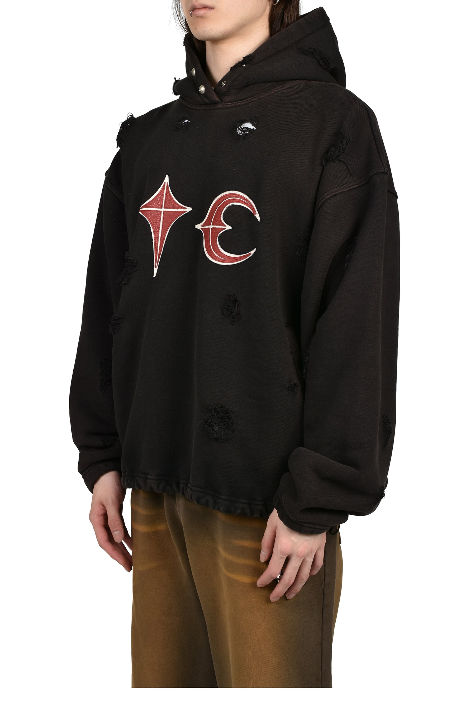 Thug Club サグクラブ SS26 ROCK HOODIE / BLK - NUBIAN ヌビアン