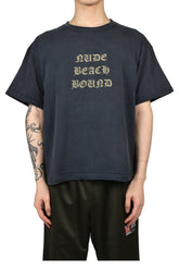 NUDE BEACH T-SHIRTS / BLK