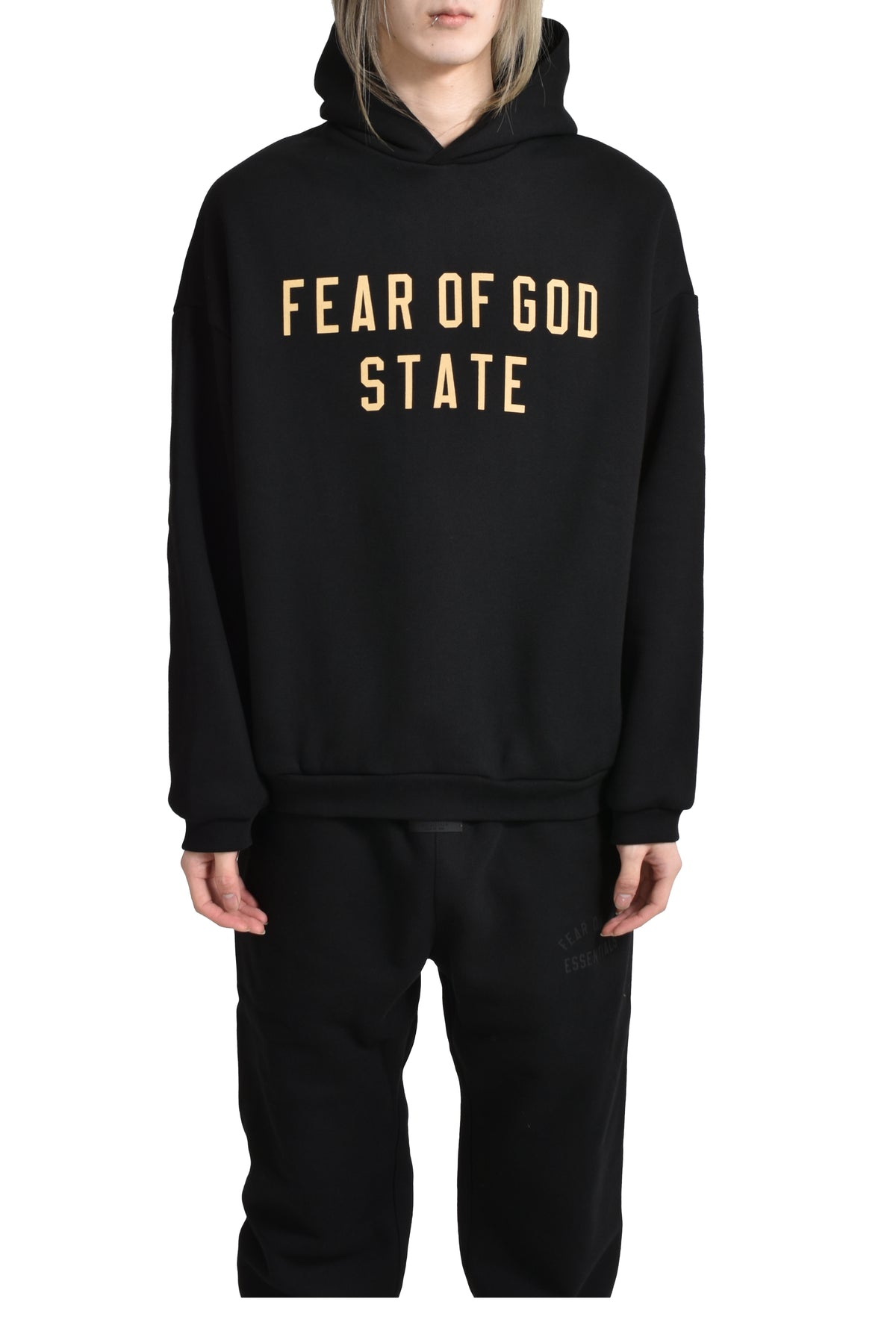 FLEECE HOODIE / BLK