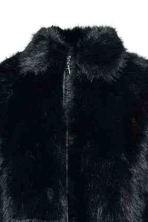 FUR JACKET / BLACK