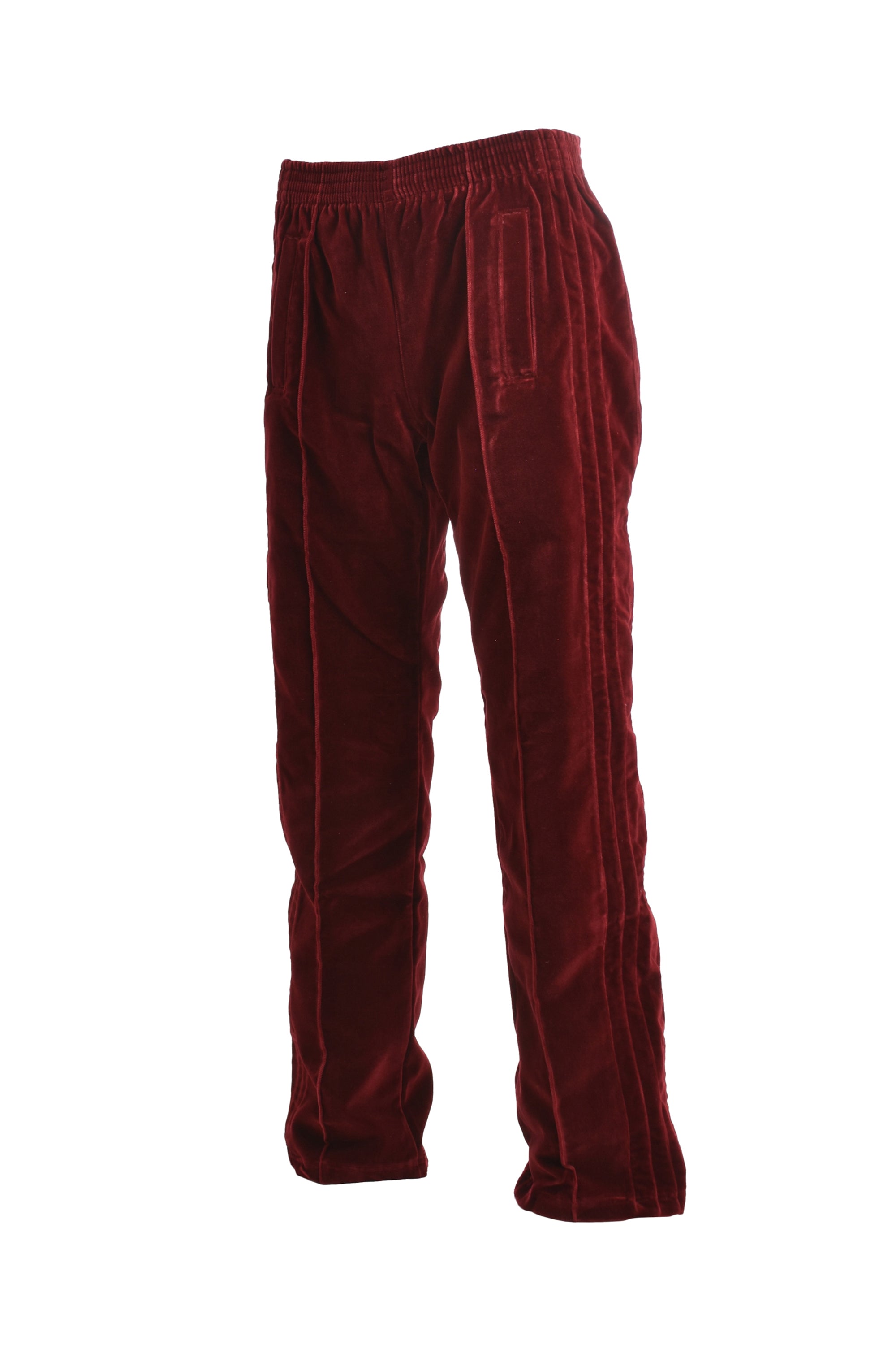 PARADOXE PARIS パラドックス パリス FW23 VELVET BAGGY TRACK PANTS / BORDEAUX -NUBIAN