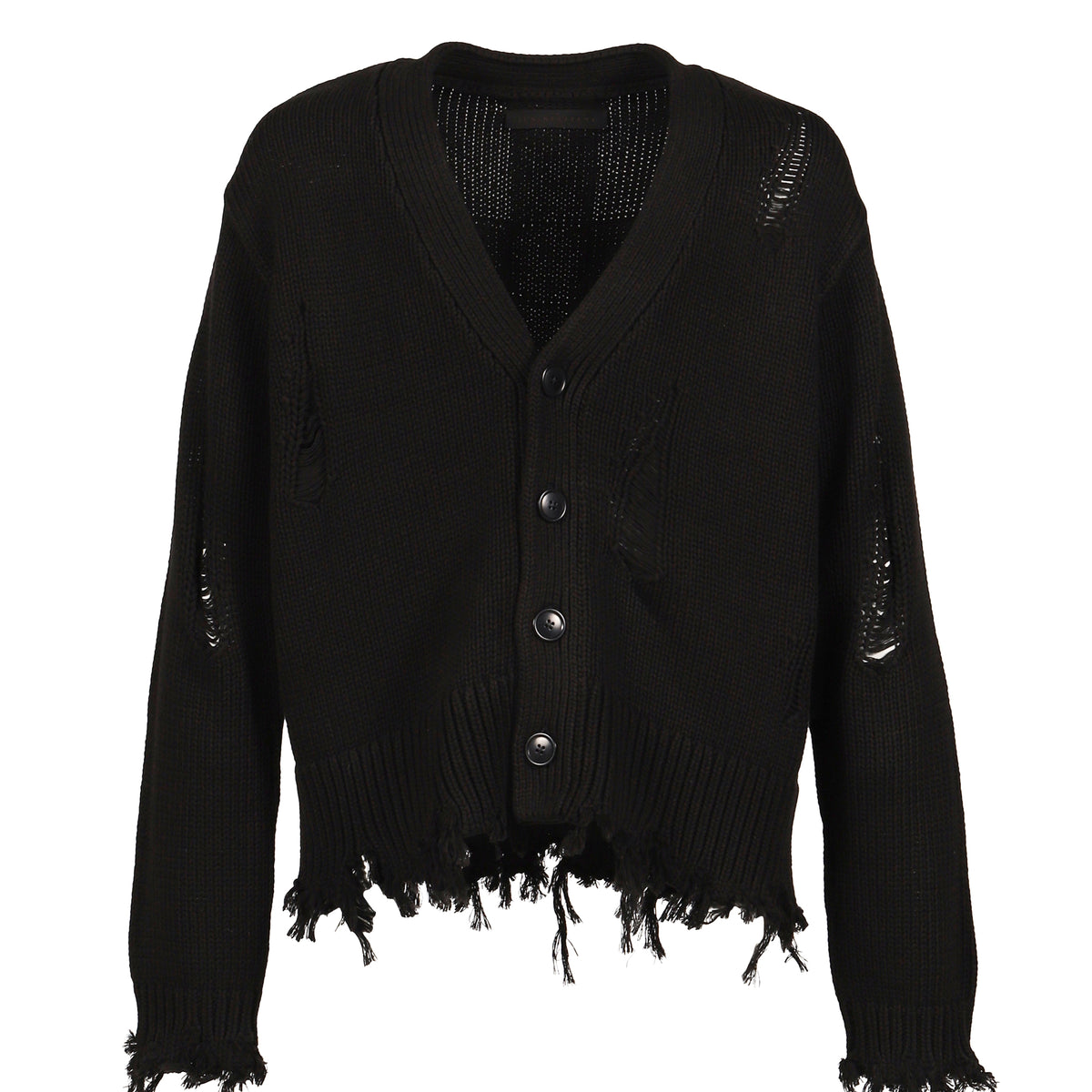 JUN/NAKAYAMA ジュンナカヤマ FW25 CROSS CARDIGAN / BLK - NUBIAN