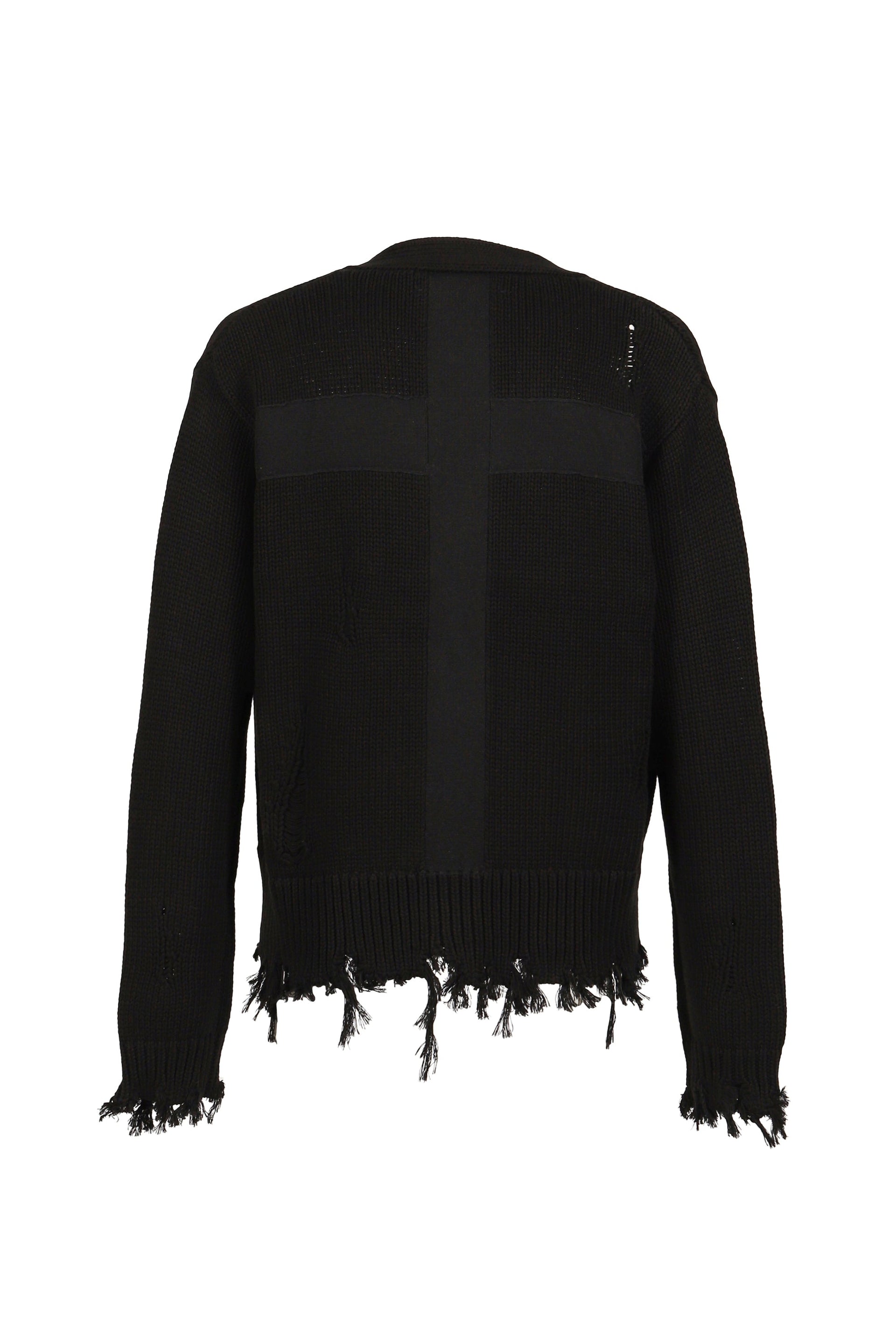CROSS CARDIGAN / BLK