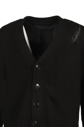 CROSS CARDIGAN / BLACK 