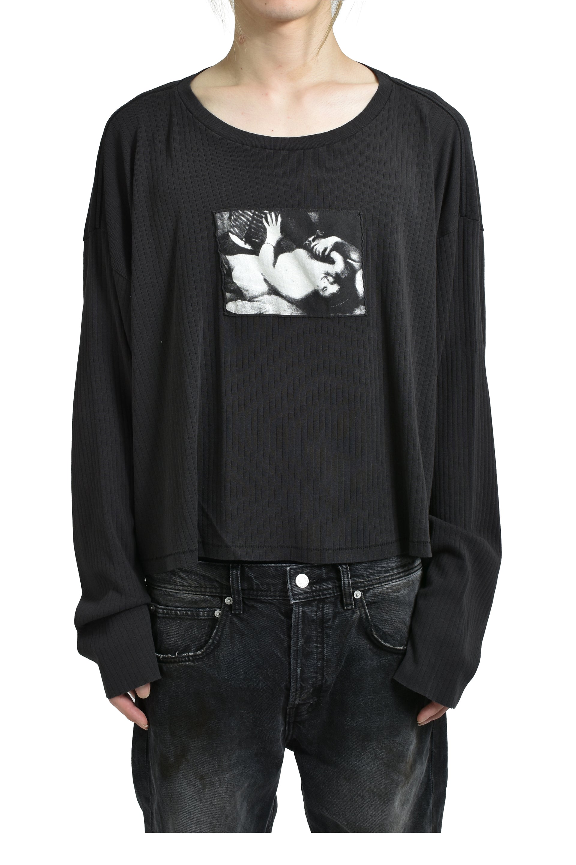 DEMON ASSEMBLAGE RIB LS T-SHIRT / FADED BLK