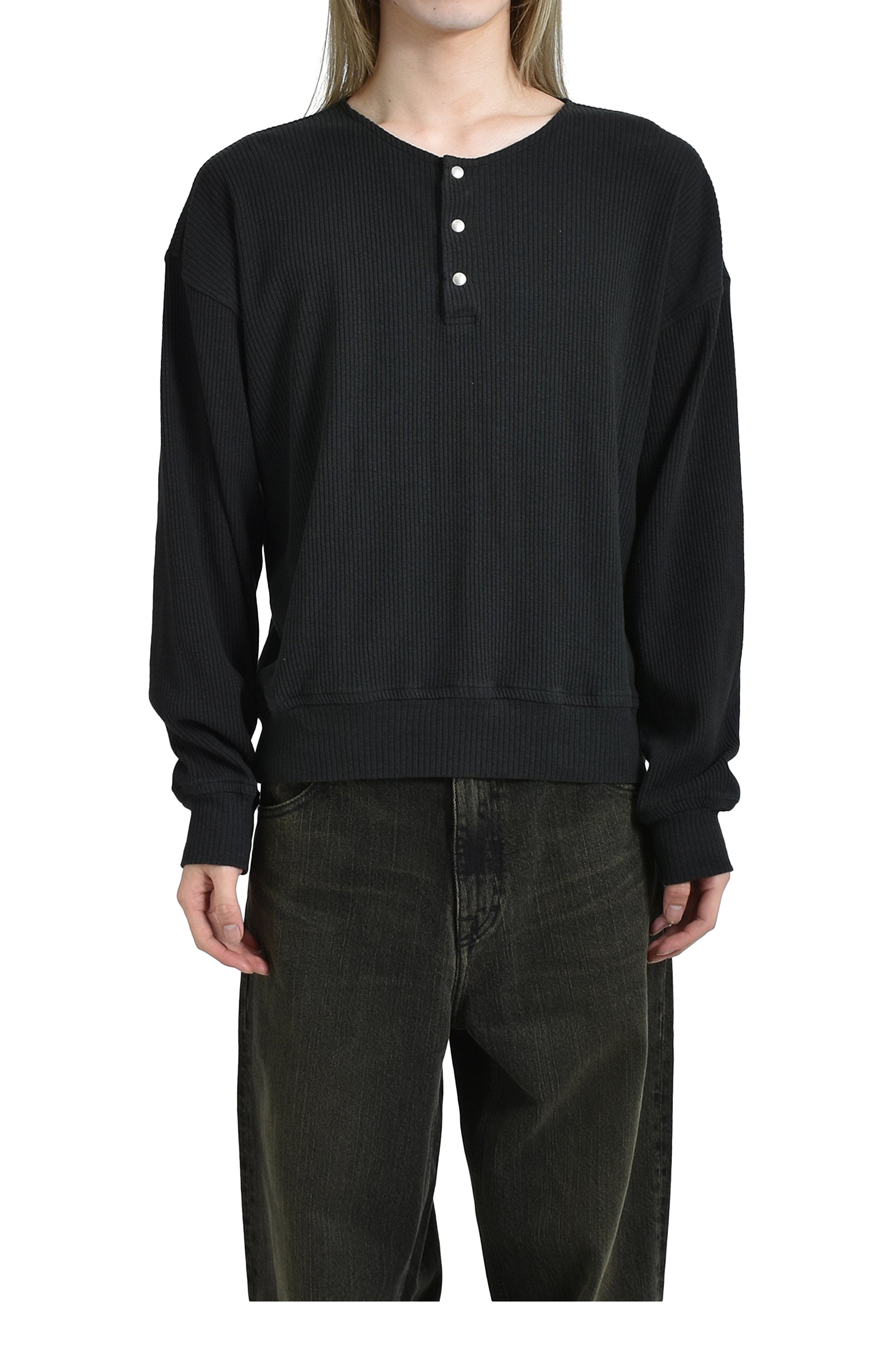 OUR LEGACY アワー レガシー SS25 BALLON SWEATSHIRT / BLK - NUBIAN