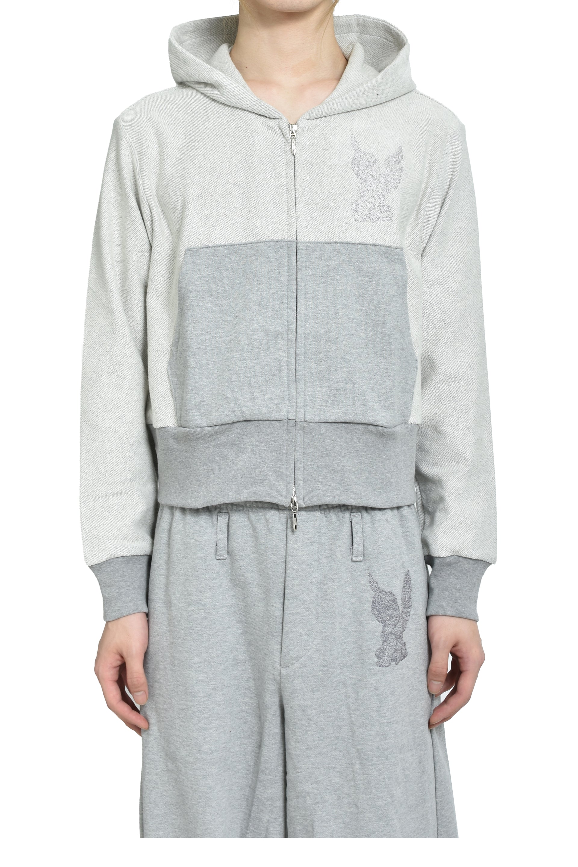 MASU エムエーエスユー FW25 MB ZIP-UP HOODIE / WHT - NUBIAN ヌビアン