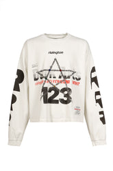 STUDDED DARK ARTS LS TSHIRTS (20TH EXCLUSIVE) / WHT