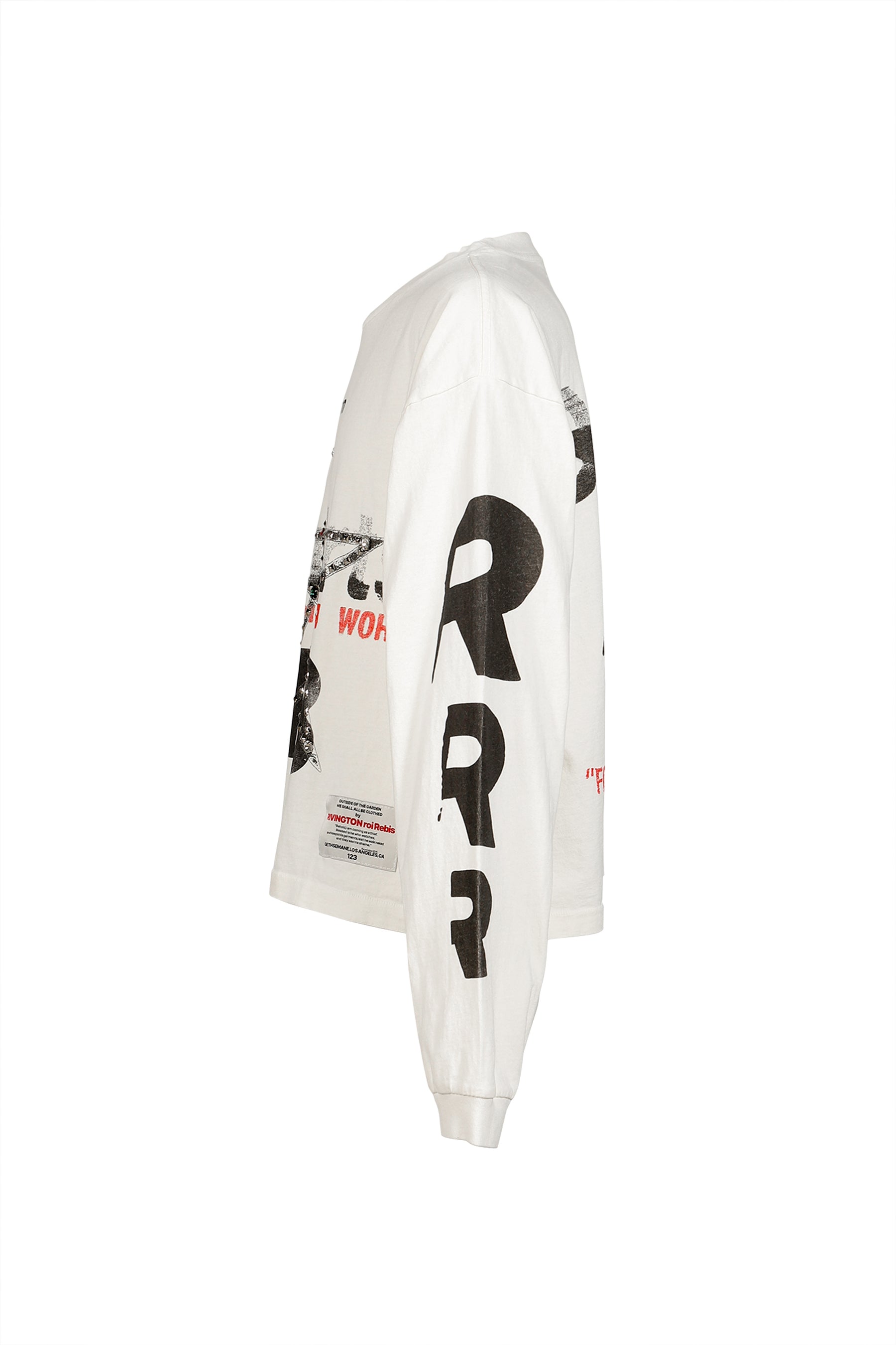 STUDDED DARK ARTS LS TSHIRTS (20TH EXCLUSIVE) / WHT