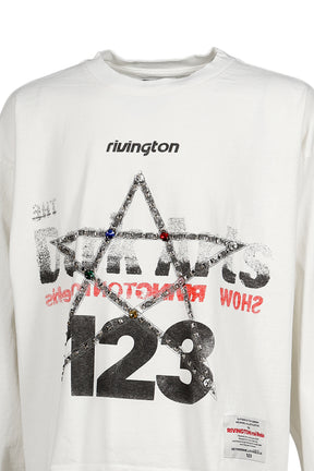 STUDDED DARK ARTS LS TSHIRTS (20TH EXCLUSIVE) / WHT