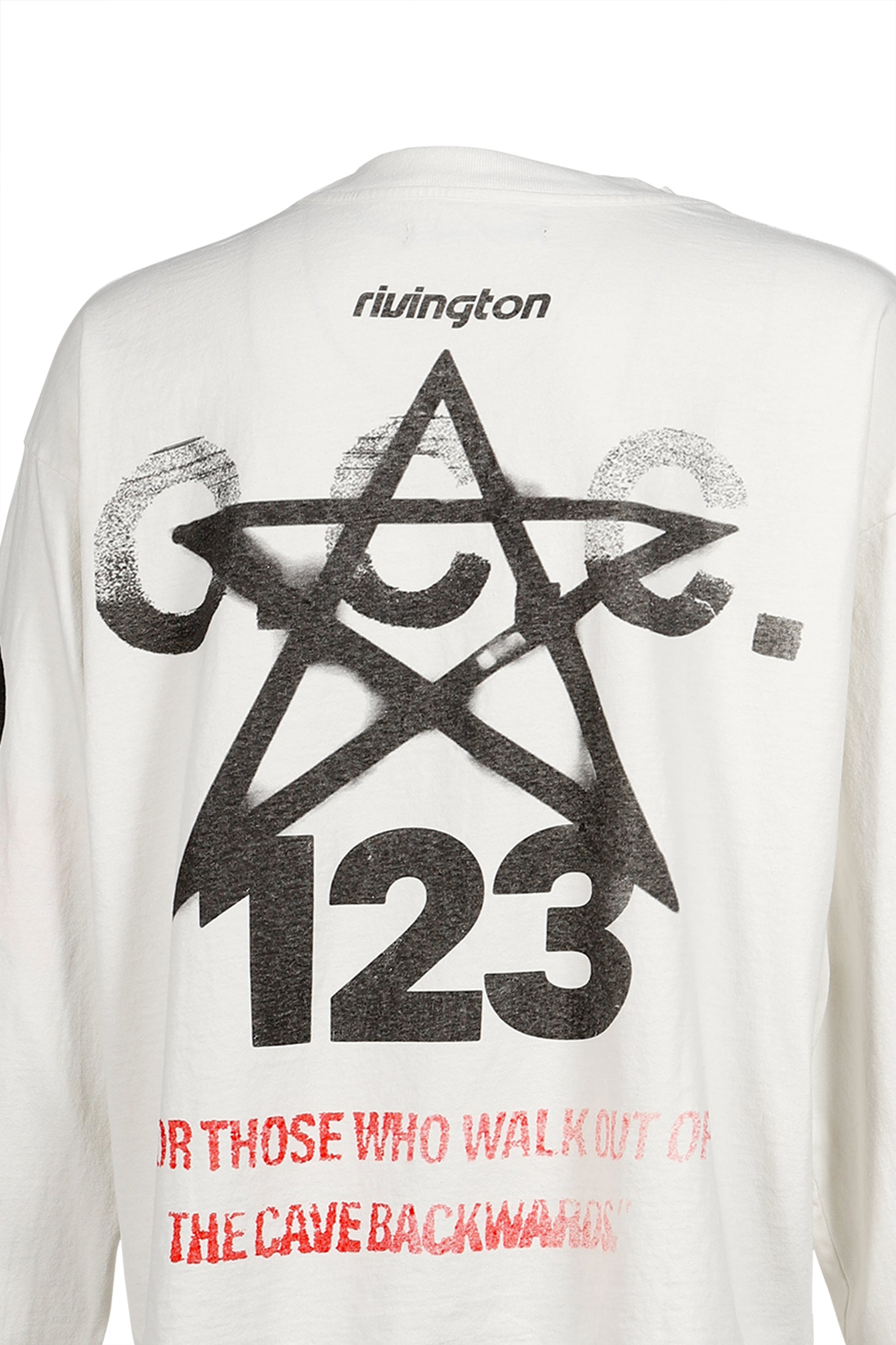 STUDDED DARK ARTS LS TSHIRTS (20TH EXCLUSIVE) / WHT