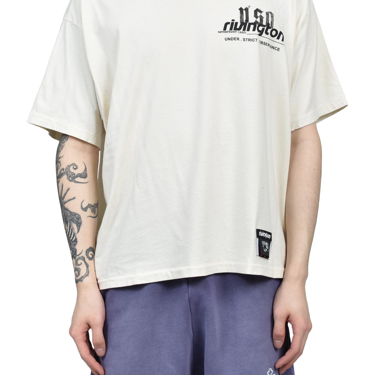 RRR123 アールアールアール SS26 MEMBERSHIP USO TEE / MAX WHT