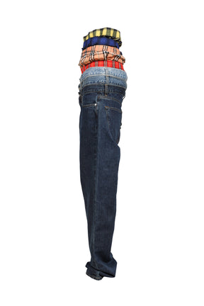 STACKED DENIM / MULTI