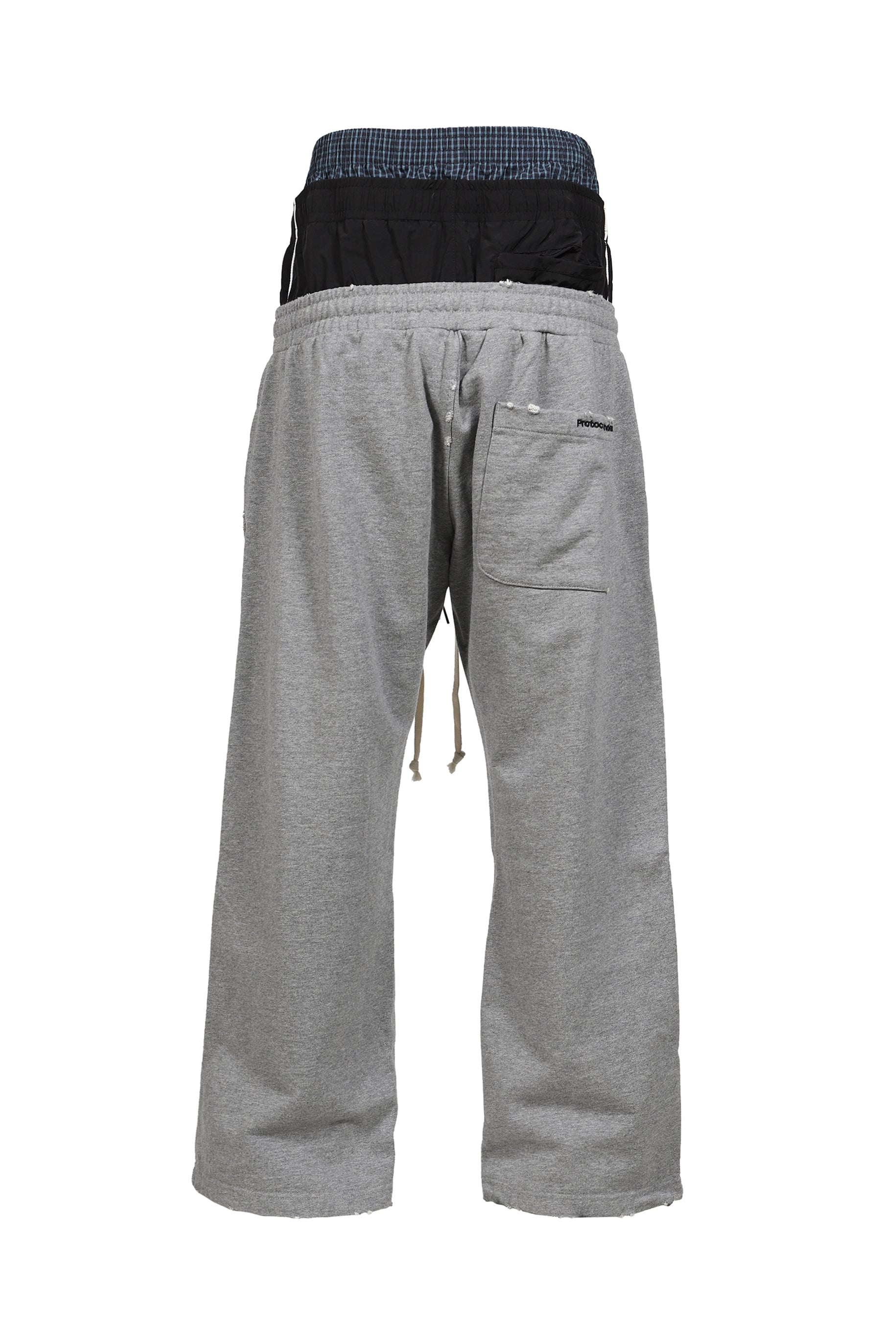 RETRO 3 LAYERED SWEATPANTS / MELANGE GRY