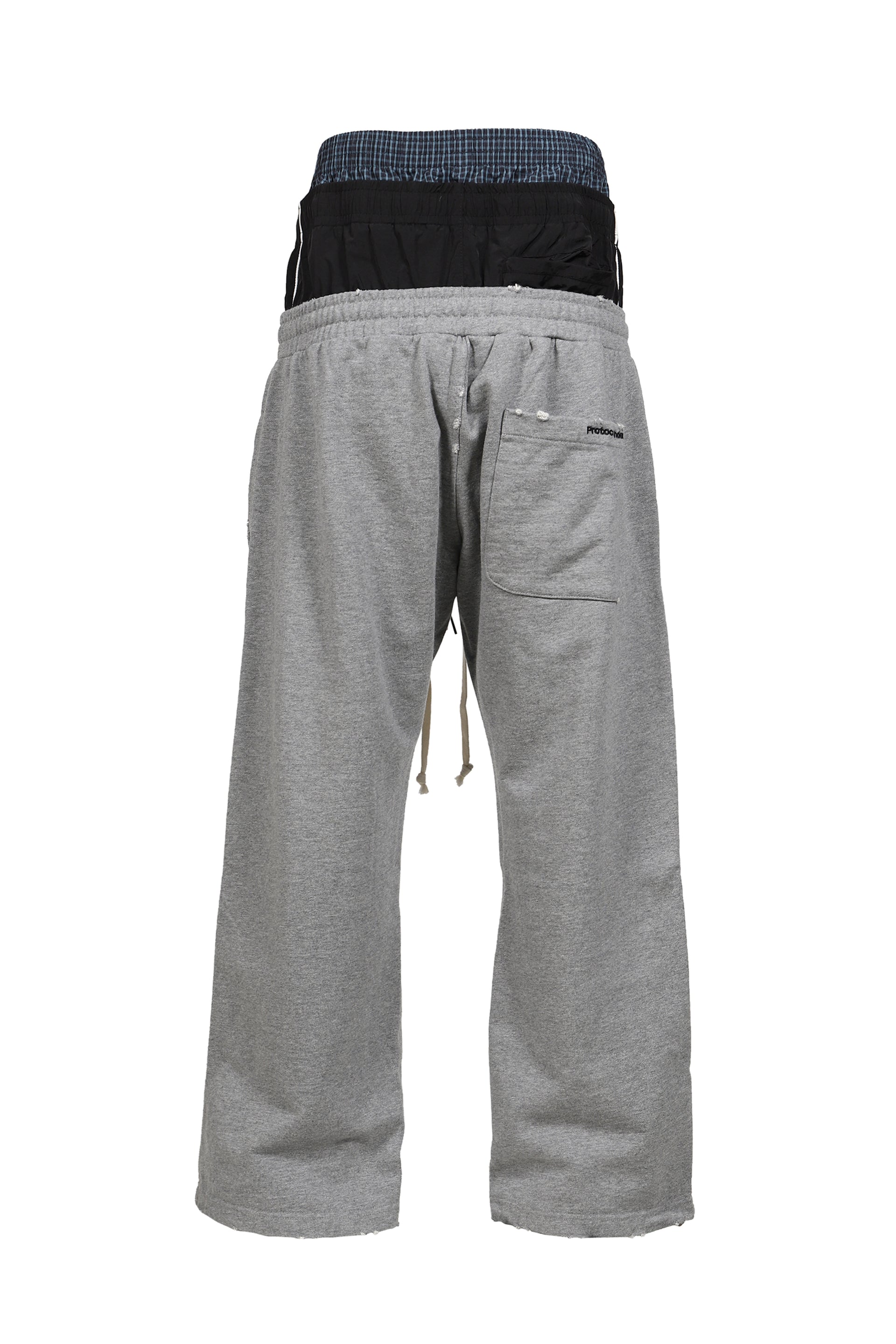 RETRO 3 LAYERED SWEATPANTS / MELANGE GRY