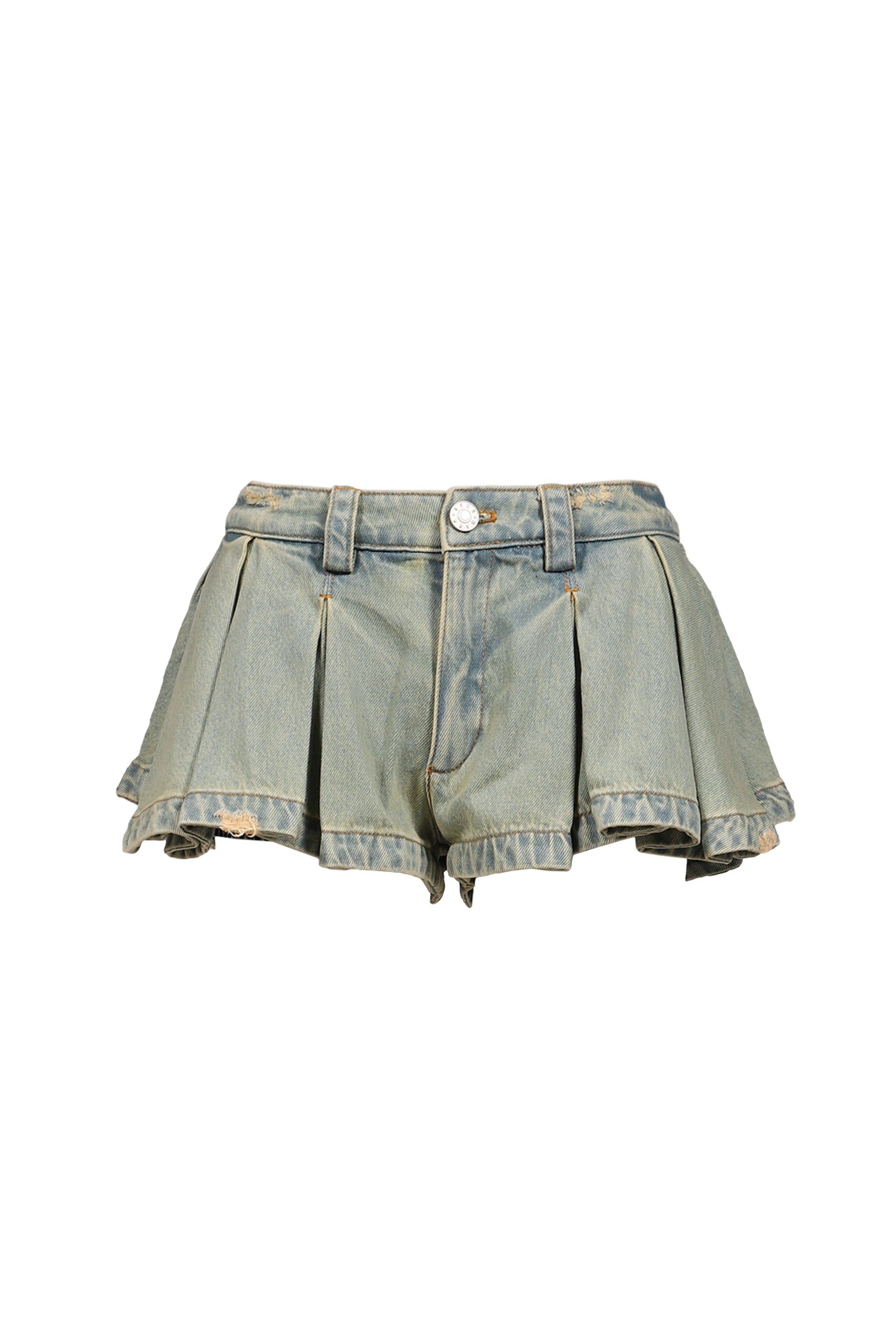 BLUE DENIM MINI-SKIRT / BLUE