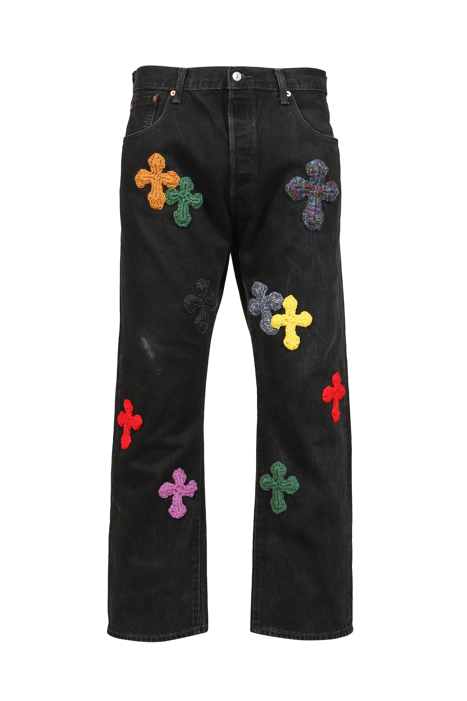 3D CROSS BLACK DENIM / BLK