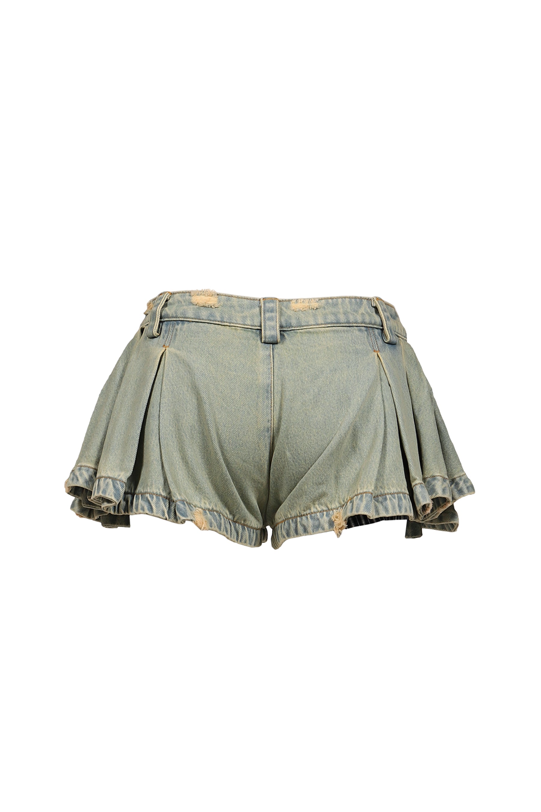 BLUE DENIM MINI-SKIRT / BLUE