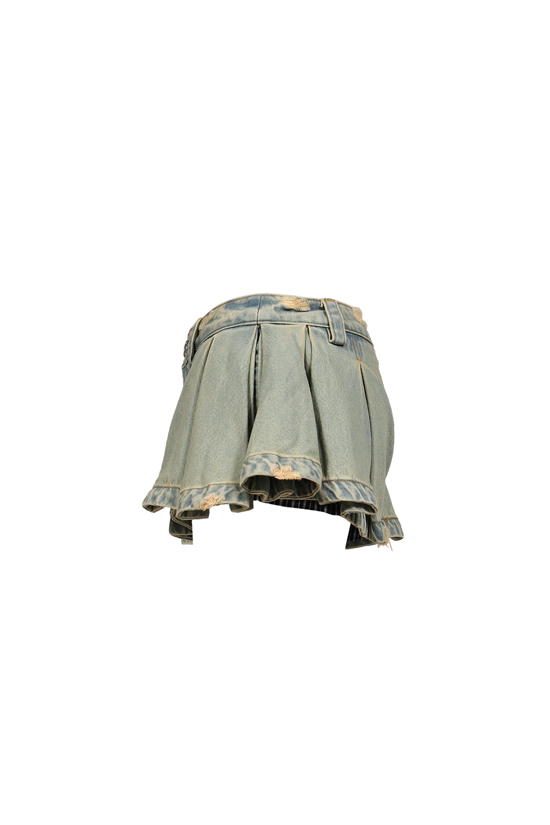 BLUE DENIM MINI-SKIRT / BLUE
