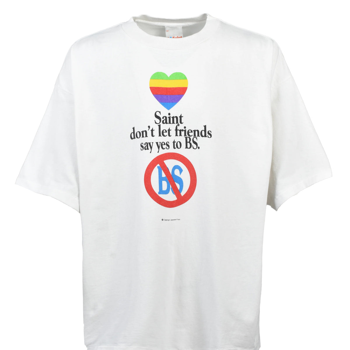 SAINT Mxxxxxx セントマイケル FW26 SS T-SHIRT/DON'T / WHT - NUBIAN