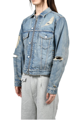 MB ZIP-UP DENIM JAKCET ANGEL DAMAGE / IND