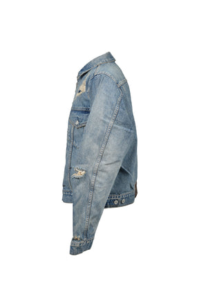 MB ZIP-UP DENIM JAKCET ANGEL DAMAGE / IND