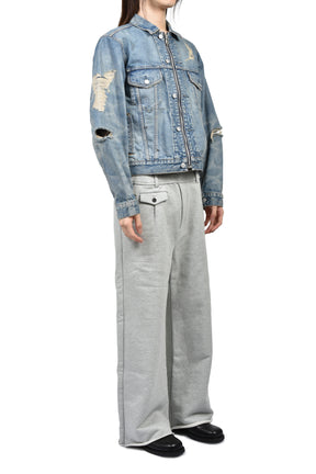 MB ZIP-UP DENIM JAKCET ANGEL DAMAGE / IND