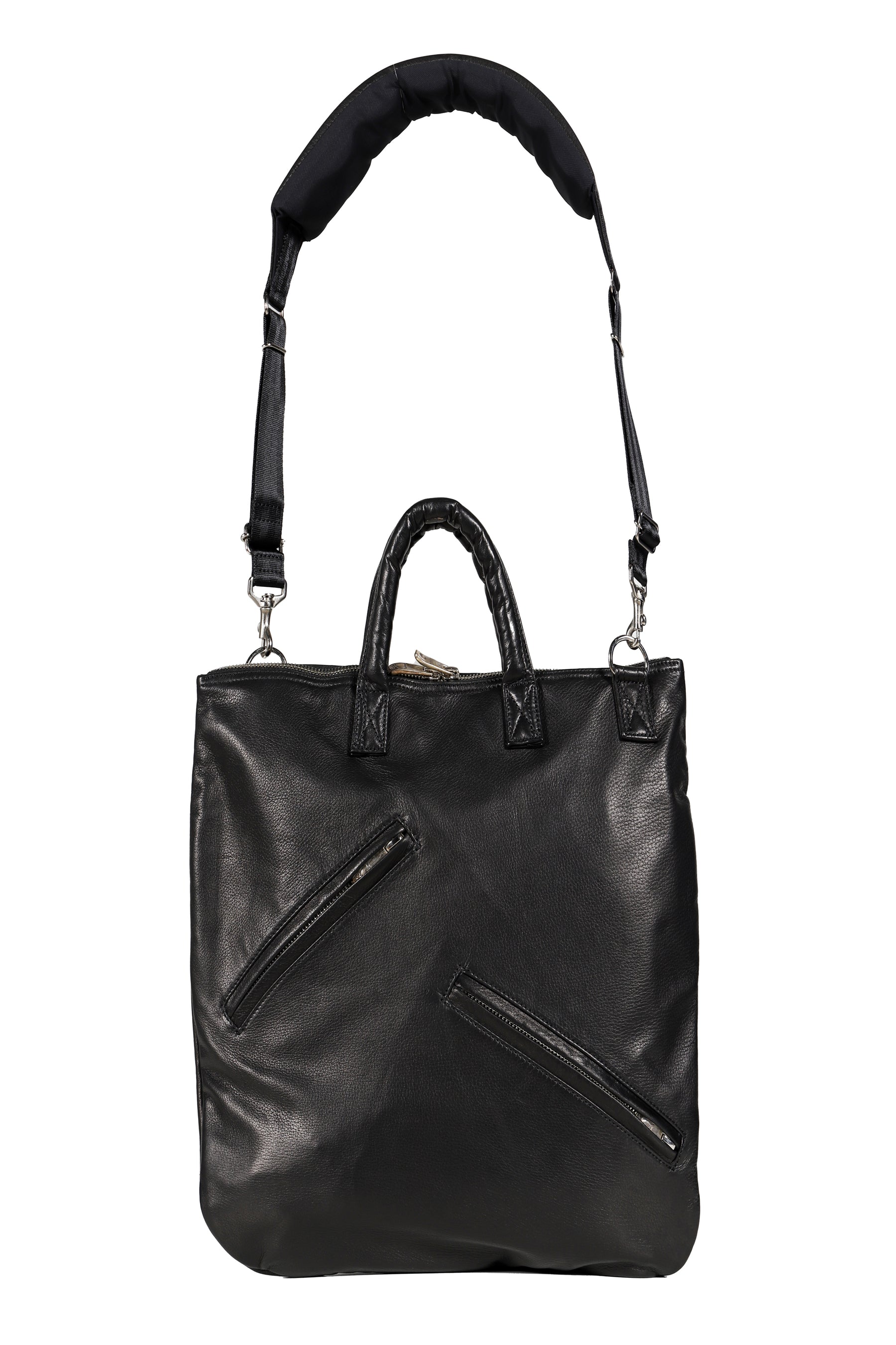 PC RIDERS LEATHER NEWTON HELMET CASE W / LOVE & PEACE SILVER / BLK