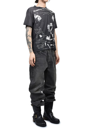 ANTI-INTELLECTUAL ETHIC T-SHIRT / SUN FADED BLK