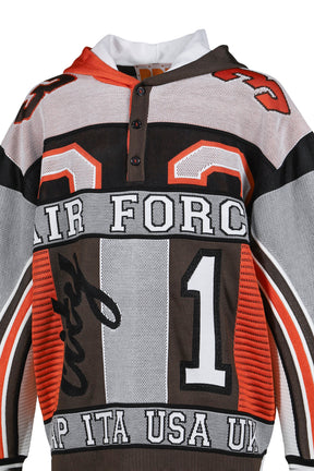 AIR FORCE HOODIE / GRY BRW