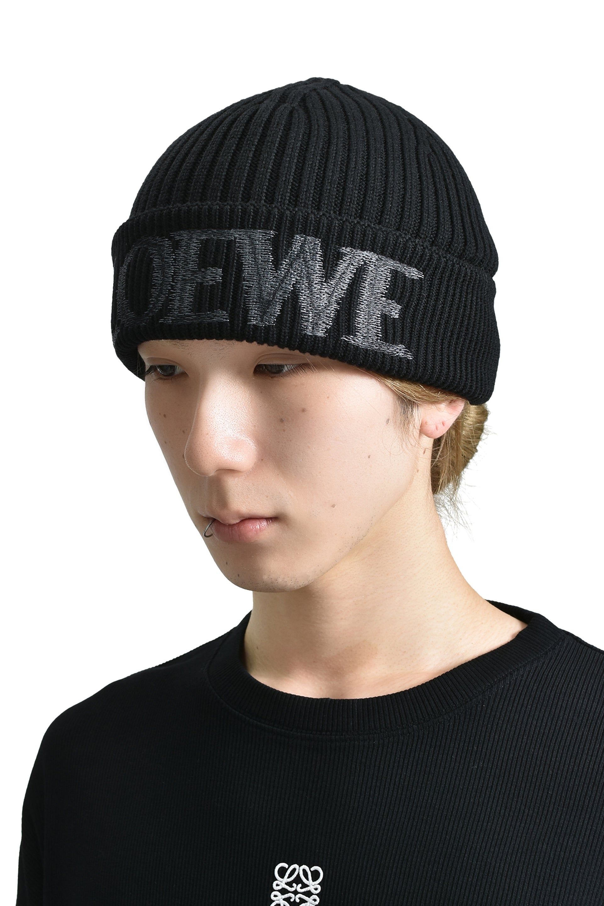 LOEWE BEANIE / BLK