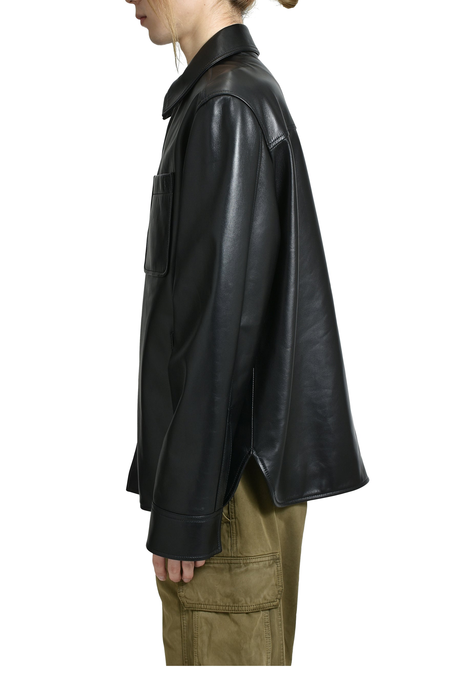 LOEWE ロエベ SS25 OVERSHIRT / BLK - NUBIAN