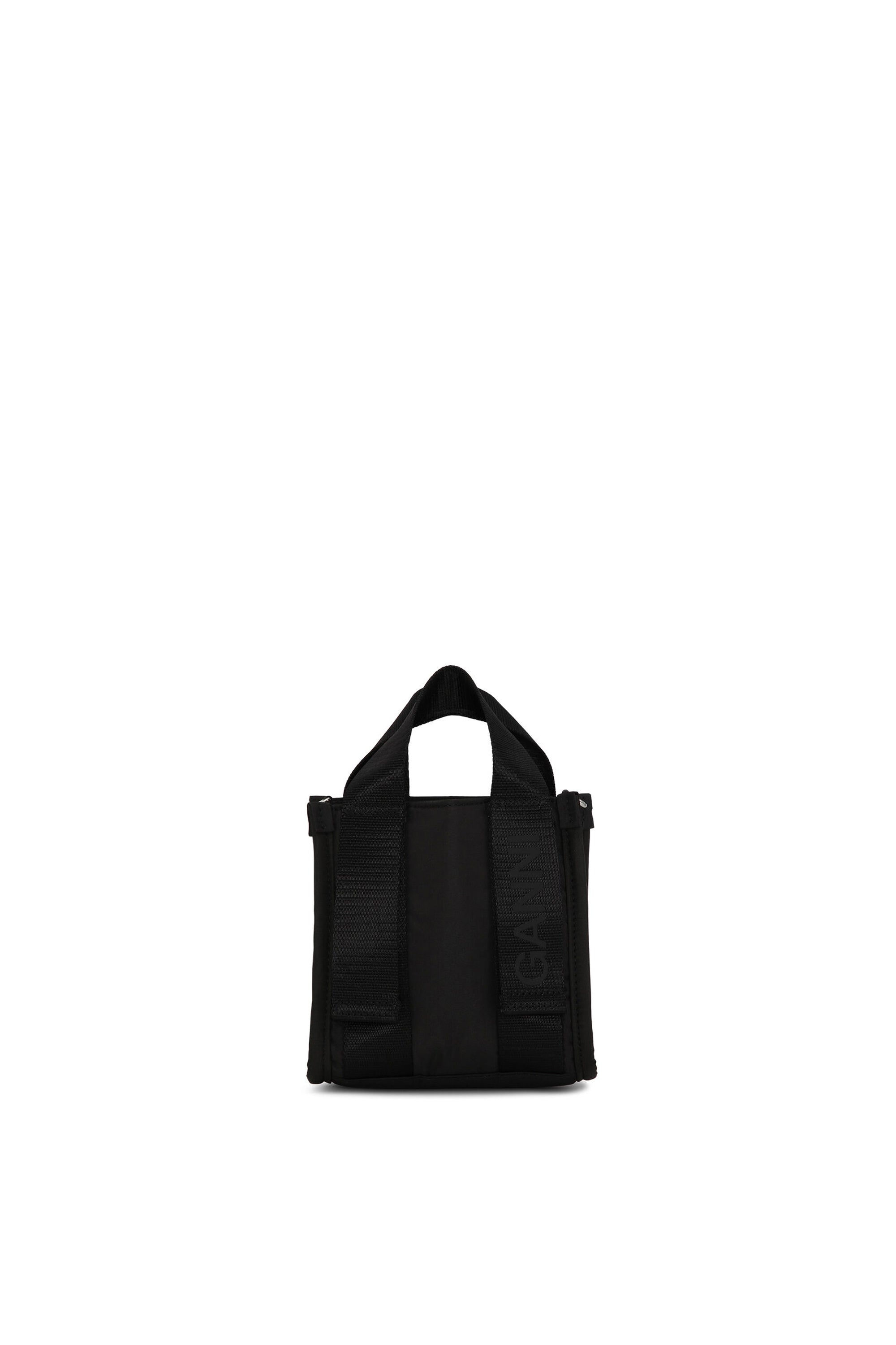 GANNI ガニー SS24 RECYCLED TECH MINI TOTE / BLK - NUBIAN