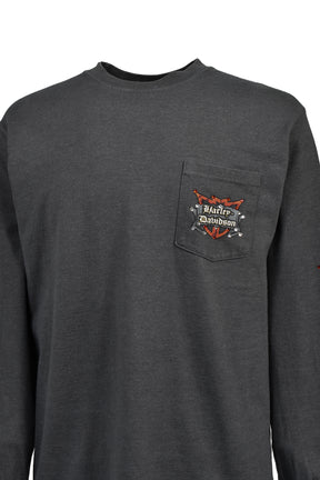 FR POCKET EMBLEM / BC LIBERTY LS TEE / GRY